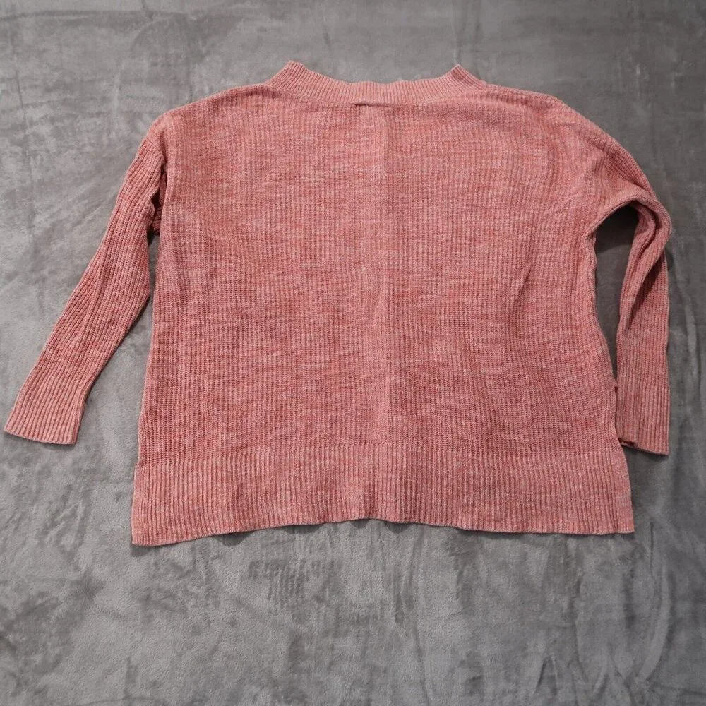 Lane Bryant Sweater Womens 22/24 Pink Knit V Neck Long Sleeve Cardigan Pullover - Picture 4 of 12